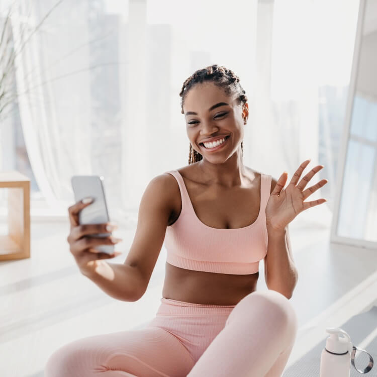 woman doing sports
